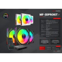 Mars Gaming MF3DPROKITW ARGB 120mm Remote Control Computer Cooler Kit