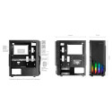 Mars Gaming MC-X2 Computer case ATX / Steel Front / FRGB 2x FAN / Windows