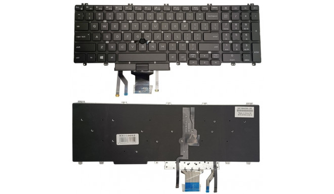 Keyboard DELL Latitude 5500, with backlight and trackpoint