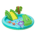 Bestway Crocodile Cove laste täispuhutav veemängukeskus ja bassein 2.24 m x 1.81 m x 72 cm