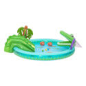 Bestway Crocodile Cove laste täispuhutav veemängukeskus ja bassein 2.24 m x 1.81 m x 72 cm