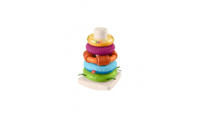 Fisher-Price sensoorne Rock-A-Stack ümar virnastamismänguasi peenmotoorika tegevustega beebidele