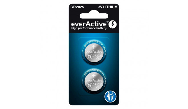 liitiumaku mini everActive CR2025 – blister 2 tk