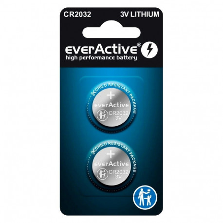 everActive CR2032 liitium patareid - blister 2 tk