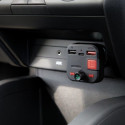 SAVIO FM saatja, Bluetooth 5.3, QC 3.0 laadija, LED ekraan, bassivõimendus, TR-15, must