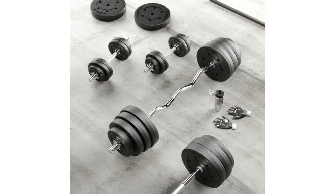 Obciążenie bitumiczne zestaw 30kg ( 8x1.25kg + 4x2.5kg + 2x5kg ), otwór 31mm, REBEL ACTIVE