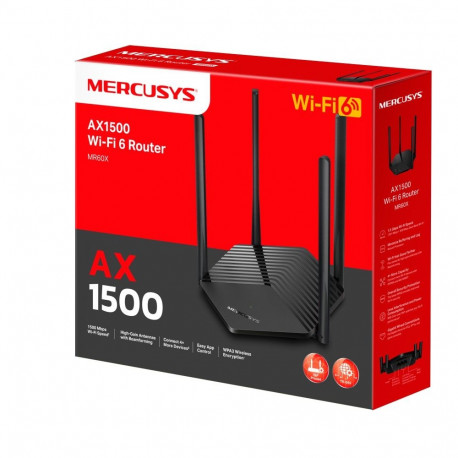 Wi-Fi Router - Mercusys Ax1800 Dual-band WiFi 6, White