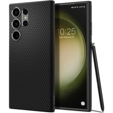 Spigen kaitseümbris Liquid Air Samsung Galaxy S23 Ultra, must