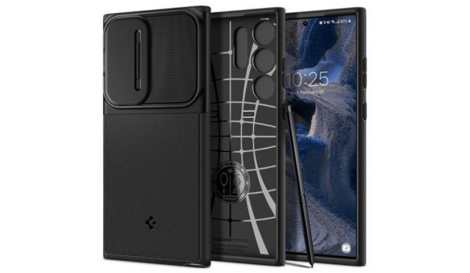 Spigen kaitseümbris Optik Armor Samsung Galaxy S23 Ultra, must