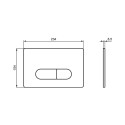 BUTTON FOR WC R0115AA OLEAS M1 CHROME