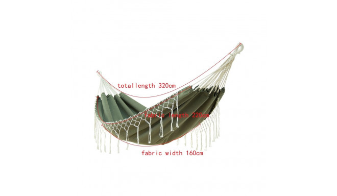 HAMMOCK 220X160 10220T2_KAKHI GREEN