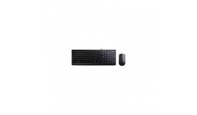 Lenovo 300 keyboard Mouse included Universal USB QWERTY US English Black