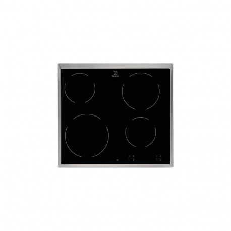 Electrolux HOC620X Black, Silver Built-in Ceramic 4 zone(s)