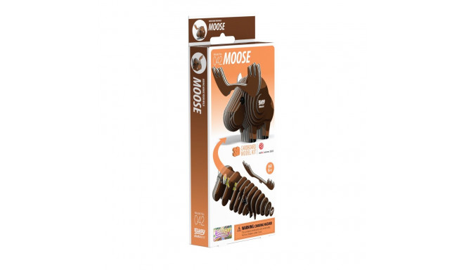 EUGY 3D Cardboard Model Kit - Moose