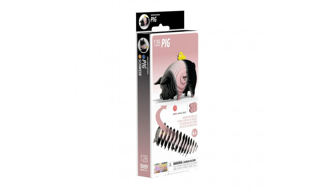 EUGY 3D Cardboard Model Kit - Pig
