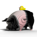 EUGY 3D Cardboard Model Kit - Pig