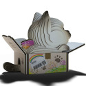 EUGY 3D Cardboard Model Kit - Cat Mocha