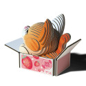 EUGY 3D Cardboard Model Kit - Cat Pumpkin
