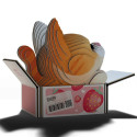 EUGY 3D Cardboard Model Kit - Cat Pumpkin