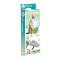 EUGY 3D Cardboard Model Kit - Cat Cottonball