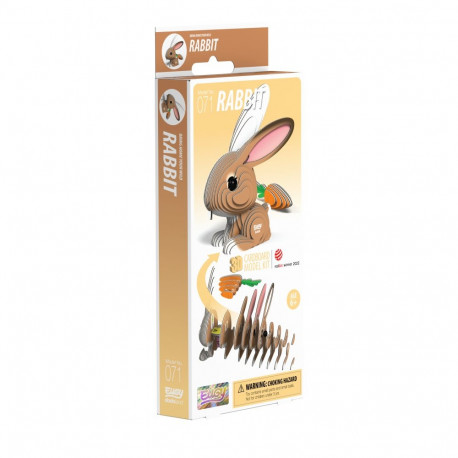 EUGY 3D Cardboard Model Kit - Rabbit