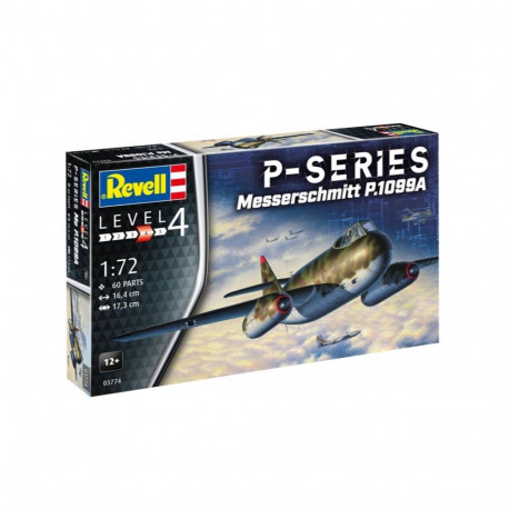 Messerschmitt P.1099A-P-SER plastikust mudelikomplekt 1/72