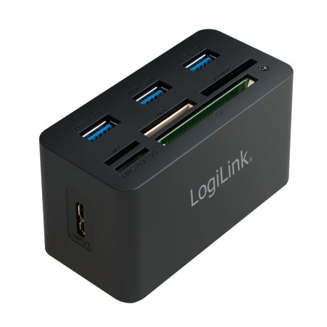 LogiLink USB 3.0 hub with all in one card reader