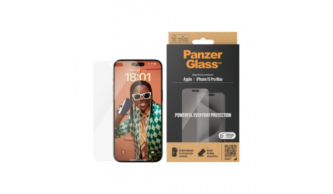 PanzerGlass Classic Fit iPhone 15 ProMax 6.7" ekraanikaitse 2808