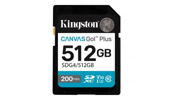 Kingston 512GB SDXC Canvas Go! Plus Gen4 memory card