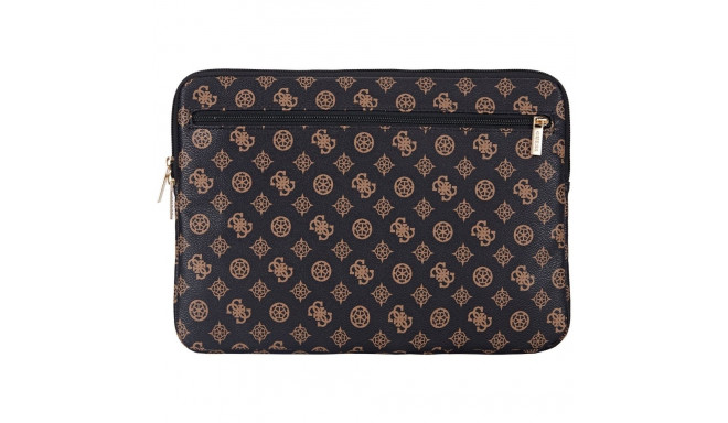 Bag Guess Sleeve 14" Peony Pocket Triangle black