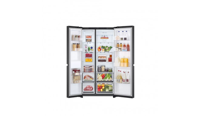 LG külmik GSBC40PYPE energiatõhususklass E vabaltseisev side by side kõrgus 179 cm No Frost süsteem 