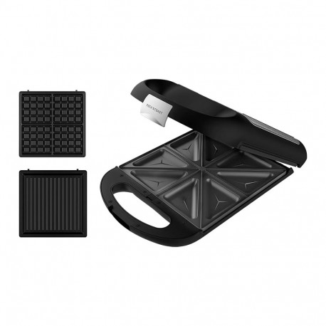 Cecotec Rock'nToast Family 3in1 võileivagrill 1500 W 3 plaadiga must