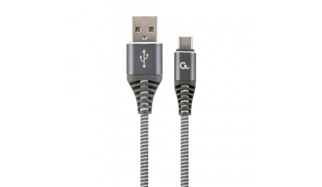 USB A - USB C Kaabel GEMBIRD CC-USB2B-AMCM-1M-WB2 Hall Valge/Hall 1,8 m