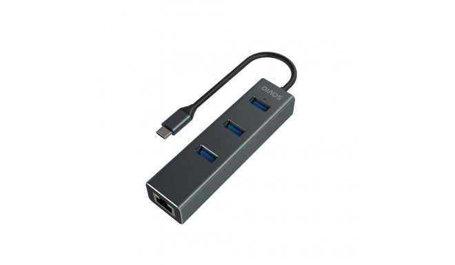 4-Port USB-C Hub Savio AK-57 Ethernet (RJ-45) Hall