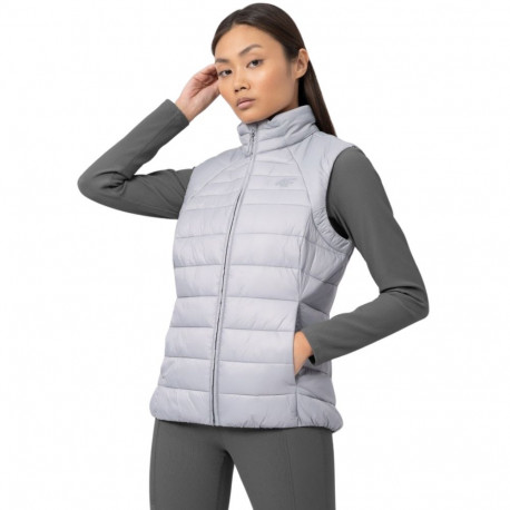 4F naiste vest H4Z22 KUDP001 27S XL, jahe helehall