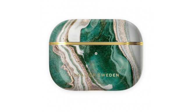 Airpods laadimiskarbiümbris Ideal of Sweden (1/2 gen), Golden Jade Marble
