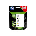 HP 62 tindikassettide komplekt 2-pack standardmaht (must ja värvikassett)