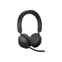 JABRA Evolve2 65 UC stereo on-ear Bluetooth juhtmevaba USB-A mürasummutav must kõrvaklapid
