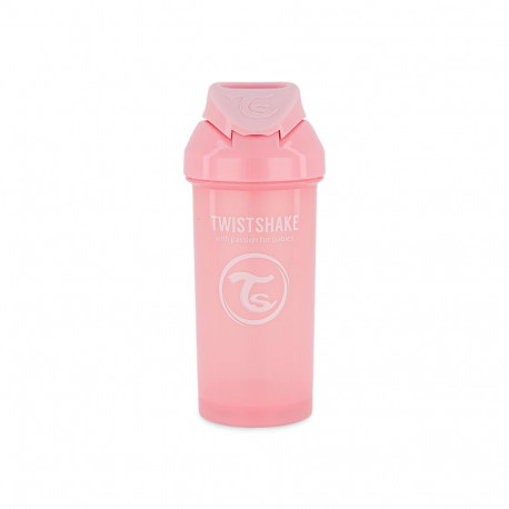 Twistshake Straw Cup 360ml 6+m Pastel Pink 78588