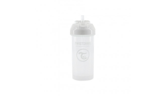 Twistshake Straw Cup 360ml 6+m White 78592