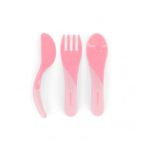 Twistshake Learn Cutlery 6+m Pastel Pink 78199
