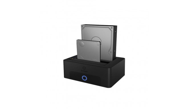 Raidsonic Icy Box IB-1232CL-U3 Dockingstation, 2x SATA 2,5" and/or 3,5" to 1x USB 3.2 Gen 1 Host + U