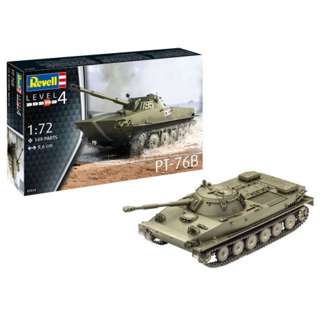 Model plastikowy pt-76b