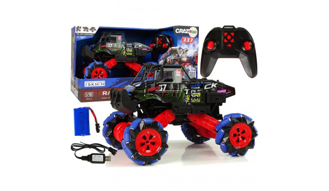 Auto Terenowe Drift Zdalnie Sterowane 1:16 Niebieskie 2.4G Obrót 360 Stopni