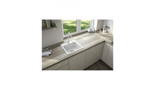 NEMEZJA SINK MIXER WITH U SPOUT WHT