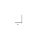 MIRROR HUNG SIMPLE B-EDGE 100X80CM