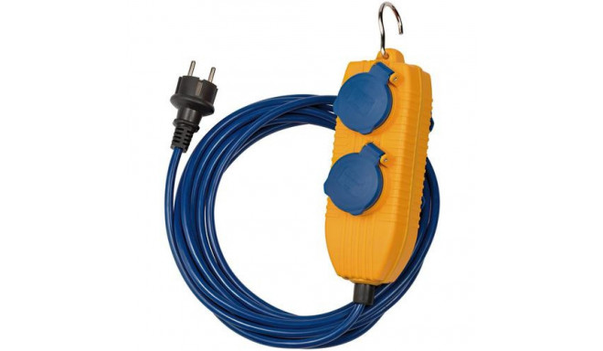 Brennenstuhl 1161750020 power extension 5 m 2 AC outlet(s) Indoor Blue, Yellow