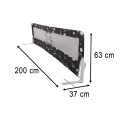 Turvakaitseriba voodi avamiseks 200 cm must