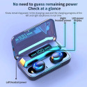 WoW F9 Spordi ja meelelahutuse Super-Fit TWS Bluetooth 5.1 Stereo Kõrvaklapid HD-mikrofoniga. USB Po