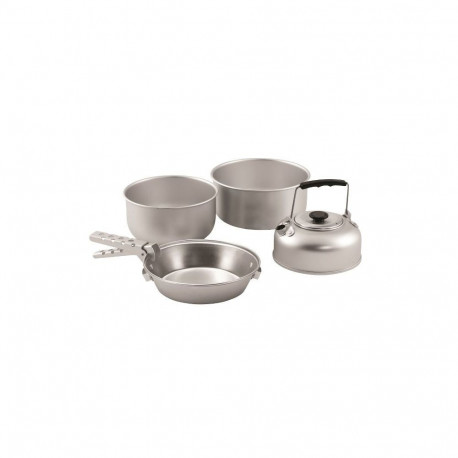 Easy Camp Adventure Cook Set M hõbedane alumiiniumist keedukomplekt